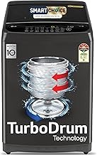 Click to see full view LG 8 Kg, 5 Star, Smart Inverter Technology, Wi-Fi, Turbowash, Fully Automatic Top Load Washing Machine With In-built heater (T80V4OB1S, Turbodrum, Stain Clean, Hard Water Wash &