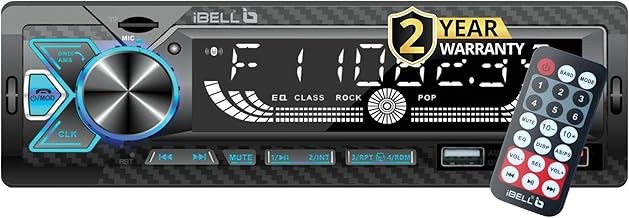 IBELL DXP 650 Car Audio System with Bluetooth, FM, Dual USB, AUX, SD Card, LCD Display Remote Control Car Audio Player