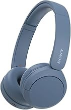 Sony WH-CH520 Wireless Bluetooth Headphones On Ear with Mic, Up to 50Hrs Battery, Quick Charge, DSEE Upscale, Multipoint Connectivity, Voice Assistant, Customized EQ-Blue